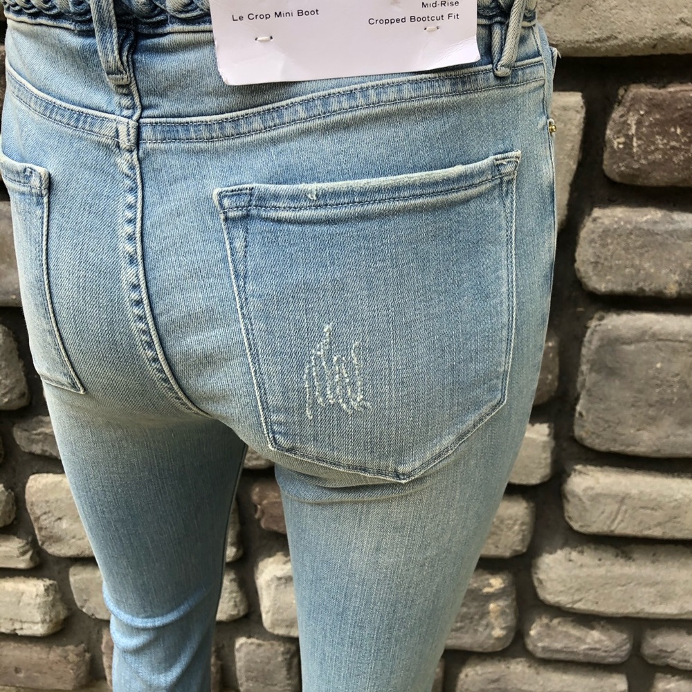 ⭐️HP🧜‍♀️ Frame LeCrop Mini Bootcut Jeans NWT sz27 - Picture 6 of 10